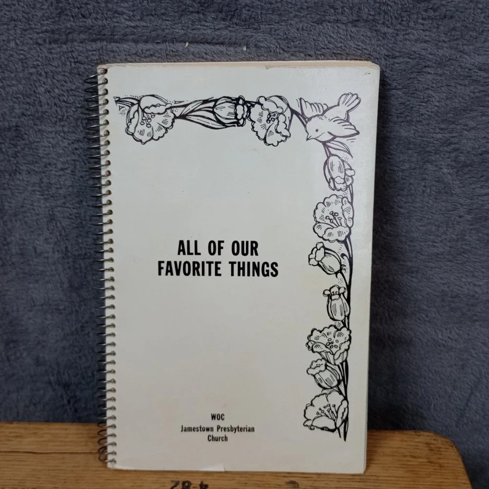 Jamestown Presbyterian Church Cookbook‎ Jamestown, NC 1981 Spiral Recipe Book
